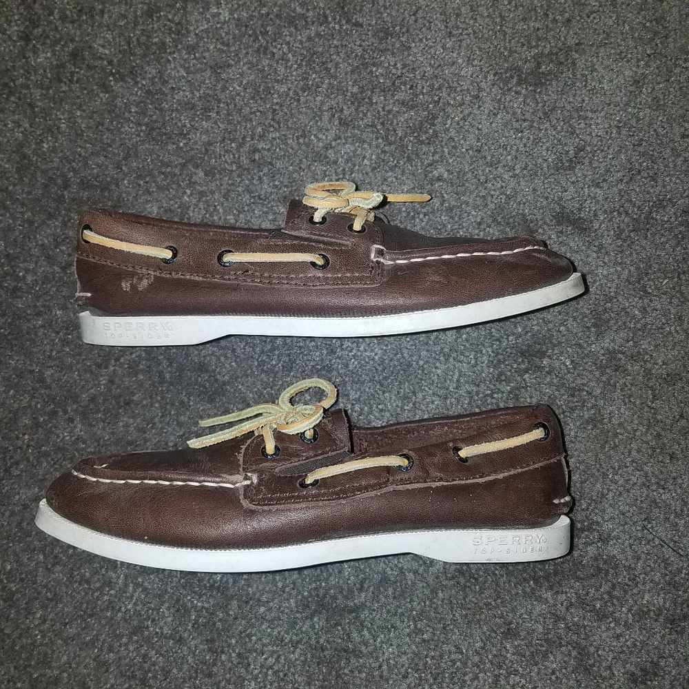 Sperry Boys Top Sider Shoes 1M. - Picture 5 of 8
